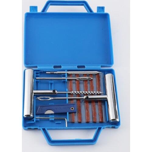 Auto repair tyre repair tool kit, household car empty tyre repair tool rubber strip car accessories 11pcs/12pcs