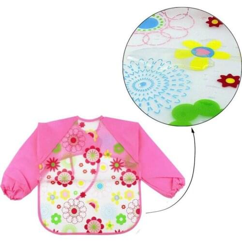 Cartoon Cute Baby Bib Toddler bib toddler girl clothes boy clothes kids long Waterproof Feeding Eat Toddler Waterproof Smocks