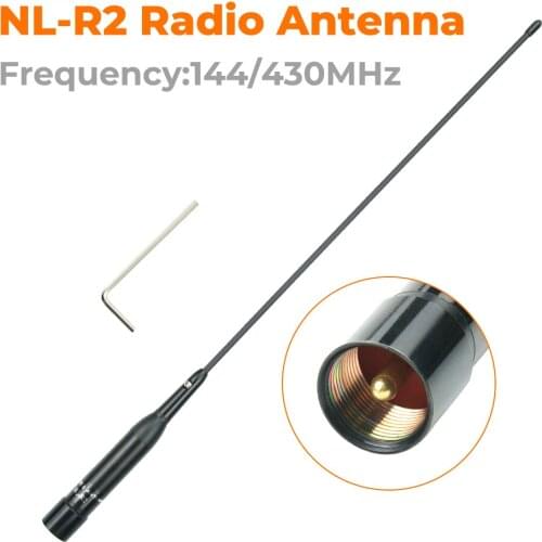 NL-R2 Dual Band 144/430MHz 2.15/3.0dBi High Gain Mobile Radio Antenna NLR2 For Car Radio PL259 Connector NL R2