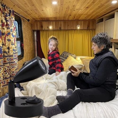 New LED Wall Lamp Smart Dimmable Reading Light With USB Charging Interface, Used For Motorhomes, Boats, Yachts