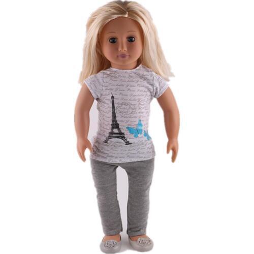 Doll Clothes suit Wear fit 18 inch doll clothes acessories Children best Birthday Gift