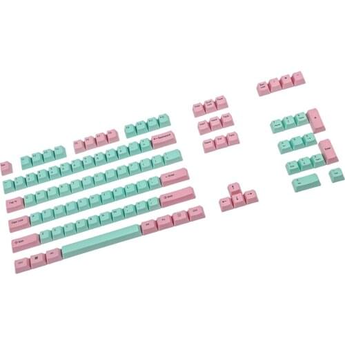 OEM Profile ANSI 104 Key Pink Green Thick PBT GK61 Keycaps For Mechanical Keyboard 61 87 104 Keychron GK61X GK61XS TKL GK87
