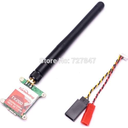 Original Turbowing TX200 5.8G 200mW 40CH Dial-up Wireless AV Transmitter for RC Drone FPV Real Time Transmission
