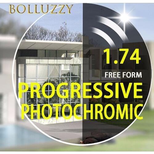 1.74 asp index high quality HMC photochromic interior progressive lenses progressive lenses super hard reading computer lenses