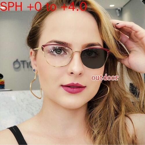 New Progressive Multifocal glasses Women Transition Sunglasses Photochromic Reading Glasses Points for Reader Near Far sight NX