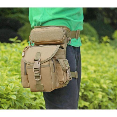 Fly Fishing Bag On The Leg Belt Waist Runing Sport Camping Hiking Bag Waterproof Oxford Reel Pack Option Lure Tackle Trays