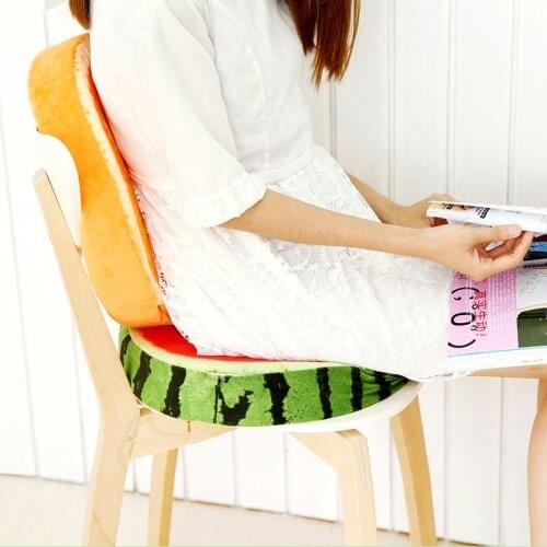 ThickenedThicken Fruit Cartoon Cute Seat 3D Watermelon Creative Round Cushion Kindergarten Children Floor Chair Cushion F8223