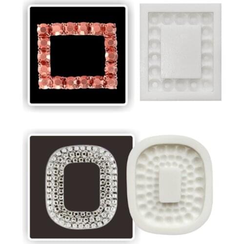 Jewelry Gem, Frame Silicone Mold Fondant Cake Decor Tool Silicone Mold Sugarcrafts Chocolate Baking Tool For Cakes Gumpaste Form