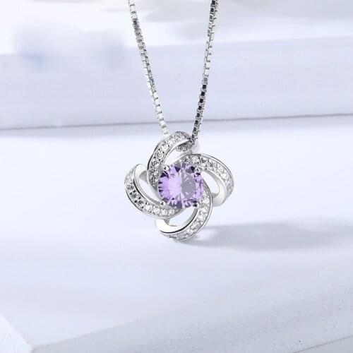 Clover pendant cross border fashion womens necklace S925 Sterling Silver Necklace