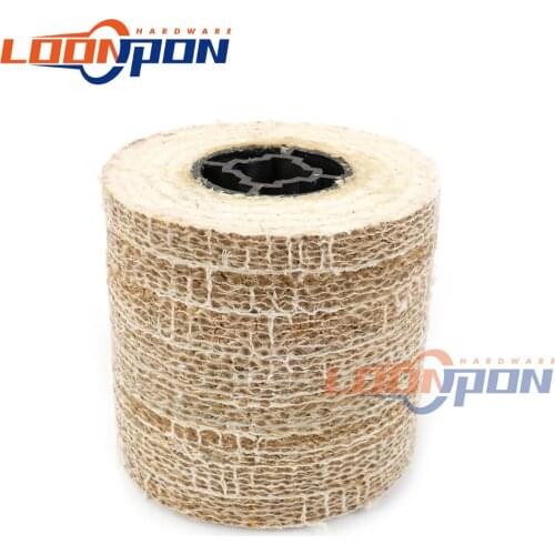 4inch, 5inch Linen Abrasive Wheel Drawing Polishing Wheel Applied to Surface Mirror Polishing of Stainless Steel Products