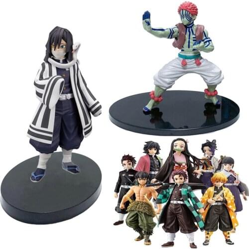 Anime 16CM Demon Slayer Kimetsu no Yaiba figure Kamado Tanjirou Action Figure Agatsuma Zenitsu Nezuko Warrior PVC Model Toys