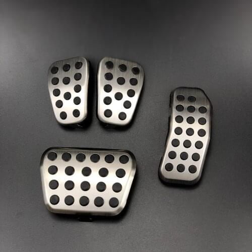 Car accessories Stainless steel Pedal Pads Cover Case For Ford Fiesta Ecosport Covers for Mazda 2 2007-2014
