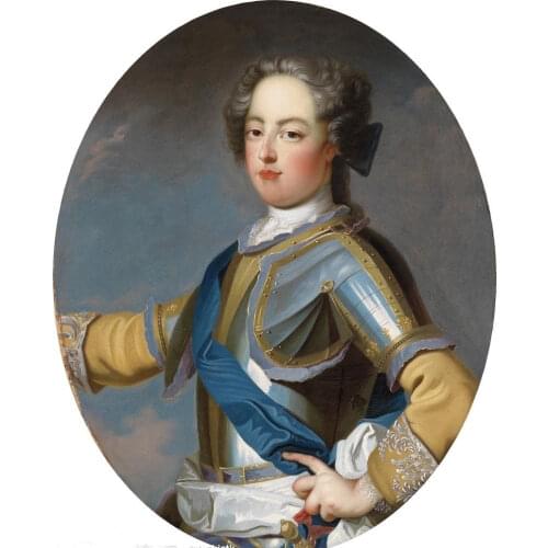 30" large # BEST TOP ART # King france le Bien-Aime 1 portrait art oil painting PRINT oil painting on canvas-FREE SHIPPING