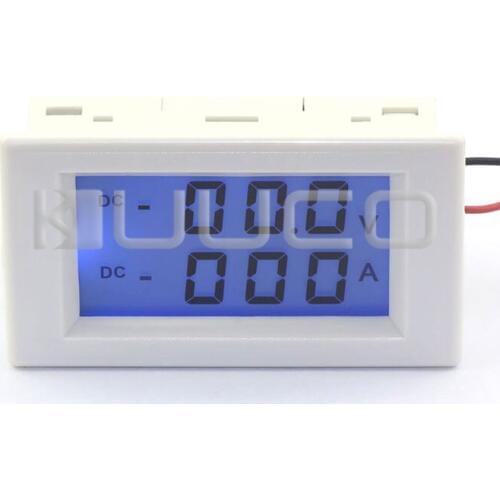 5 PCS/LOT 2in1 Digital Meter DC 0~199.9V/100A Voltmeter Ammeter Dual display Lcd Voltage Current Meter AC 220V Digital Tester