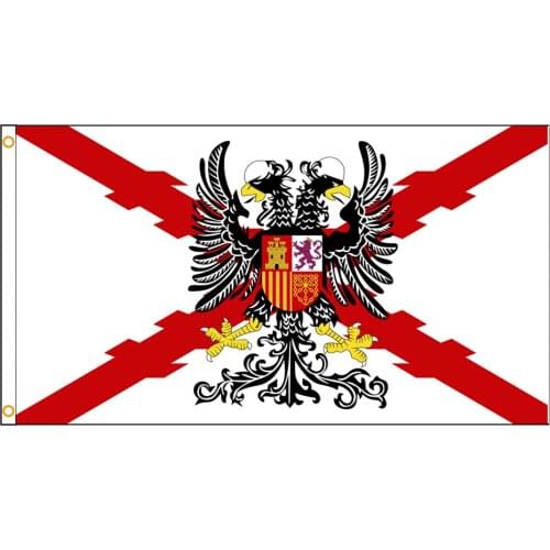 3X5 Ft Spanish Empire Cross of Burgundy Flag 1506 Historical Banner for Decor