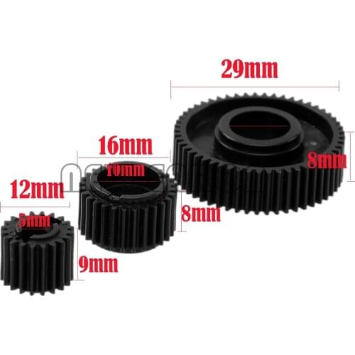 3Pc R86027 20T & 28T & 53T Transmission Gear Set For RC Crawler Car 1/10 RGT Rock Cruiser EX86100 Racing Truck Electric Off Road