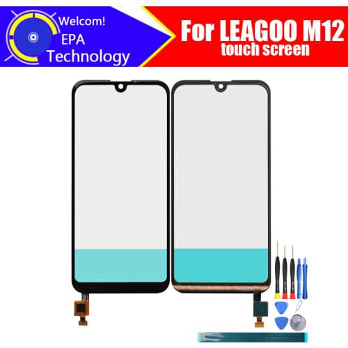 LEAGOO M12 Digitizer Touch Screen 100% Guarantee Original Glass Panel Touch Screen Digitizer For LEAGOO M12+ tools + Adhesive