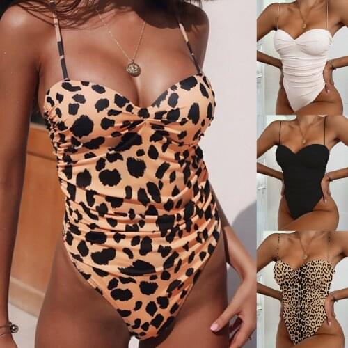 Fashion womens sexy solid bikini one piece bathing suit beach style swimming suit European and American Series SAGACE