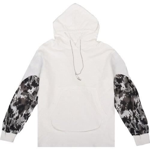 New autumn girls hoodie long sleeve loose pullover sweatshirt camouflage stitching fashion female top clothing