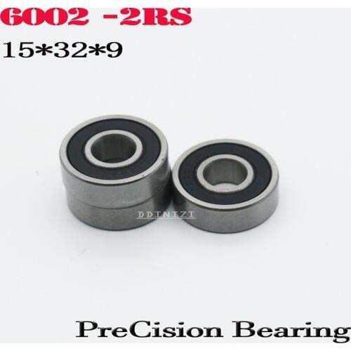 6002RS Bearing ABEC-3 15*32*9 mm Deep Groove 6002-2RS Ball Bearings 6002RZ 180102 RZ RS 6002 2RS EMQ Quality (8 PCS)