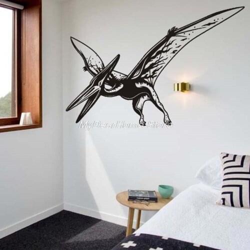 Pterosauria Dinosaur World Wall Sticker Vinyl Home Decor Kids Room Boys Childs Gift Decal Mural