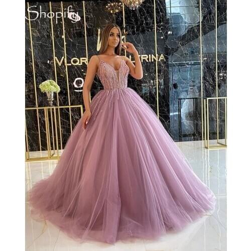 Puffy Ball Gown Mexican Quinceanera Dresses 2020 Sweetheart Luxury Beads Purple Sweet 16 Celebrity Princess Gowns