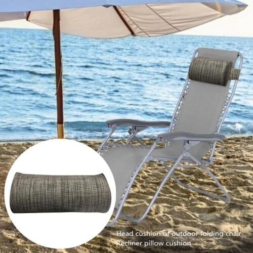 Garden Folding Lounger Head Cushion Recliner Headrest Beach Chair Pillow Outdoor Terrace Recliner Lunch Break Pillow