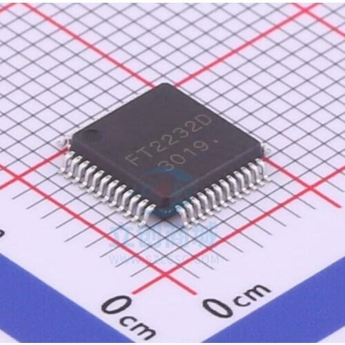 10piece) FT2232D FT2232 USB to serial control chip QFP48 new and original