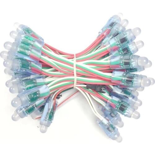 2000pcs/lot 12mm WS2811 2811 IC Full Color Pixel LED Module Light DC 5V input IP68 waterproof RGB color Digital LED Pixel Light