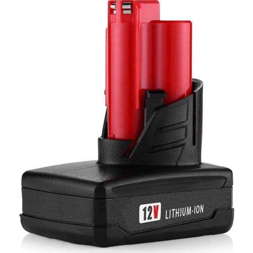 6.0Ah 12V Lithium-ion Battery for Milwaukee M12 48-11-2410 Rechargeable Replacement Batteries 48-11-2420 48-11-2411 48-11-2401