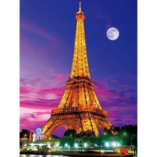 YWZSH 5d diy Fullsquare/Round Diamond Painting Cross Stitch Paris Eiffel tower scenery mosaic kits Diamond Embroidery home Decor