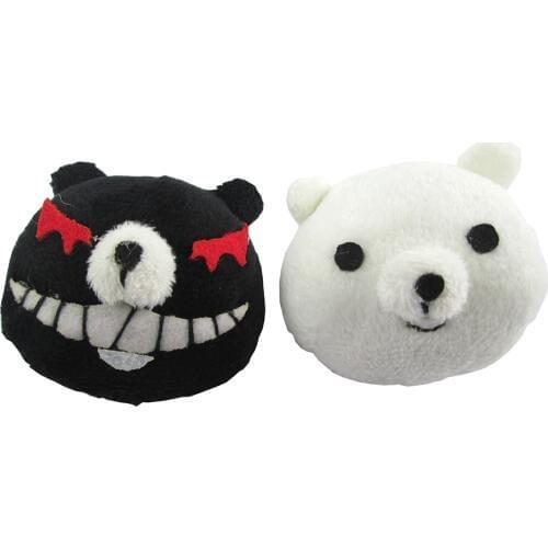 Brdwn Danganronpa Dangan-Ronpa Junko Enoshima monokuma Cosplay Hairpin headwear Hair Clip Black White Bear