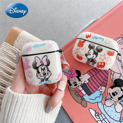 Disney Mickey Minnie Earphone Case For AirPod 2 1 Case TPU Charging Headphones Case for airpods Pro Protective Cover Box