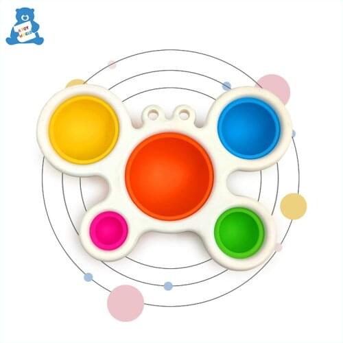 Montessori Early Education Toy Colorful Baby Toys Simple Dimple Fidget Toys Intellectual Development Exercise Board Sensory Toy