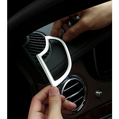 For Mercedes Benz W222 S Class 600 500 400 350 Car-styling ABS Chrome Dashboard Air Conditioning Outlet Cover Trim 2pcs/set