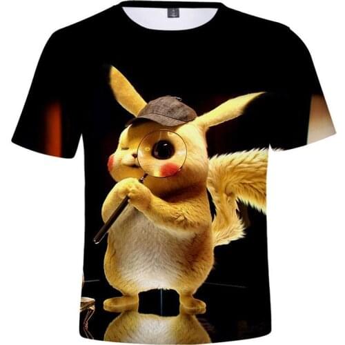 Cartoon T-shirt for boy girl Fashion squirrel Tops baby elf Printed Harajuku Hiphop t shirts Short Sleeve Hipster Comics tee