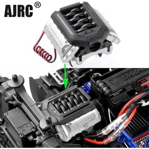 Simulate F11 V8 5.0 Engine Radiator Double Fan For 1/10 RC Crawler Car Traxxas TRX4 Defender Bronco AXIAL SCX10 RC4WD D90 D110