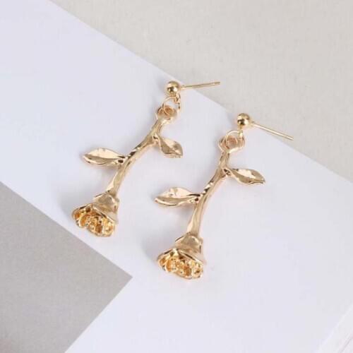 Korean Jewelry Retro Flower Earrings Exquisite Flowers All-match Earrings Fashion Jewelry Earrings For Women Wholesale