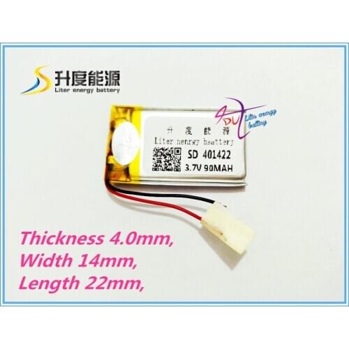 Best battery brand MP3 MP4 3.7V lithium battery 041422 401422 90mah MP3 MP4 MP5 Toy Battery Bluetooth Battery