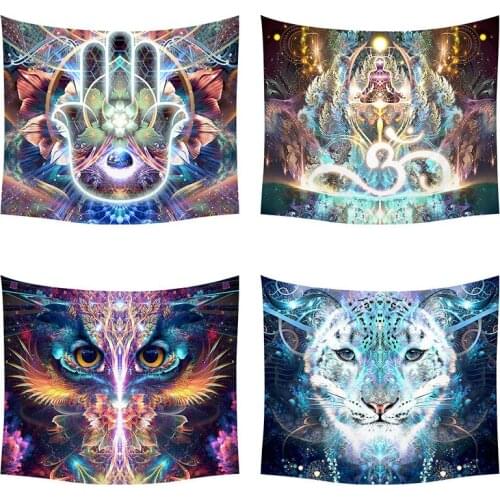 Boho style cartoon animals Buddha statues pillowcase pillowcase back cushion cover cushion cover home decoration