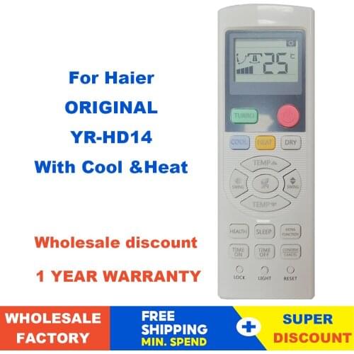 NEW ORIGINAL Air Conditioning Remote Control YR-HD14 For Haier A/C Conditioner With Cool &Heat Controller