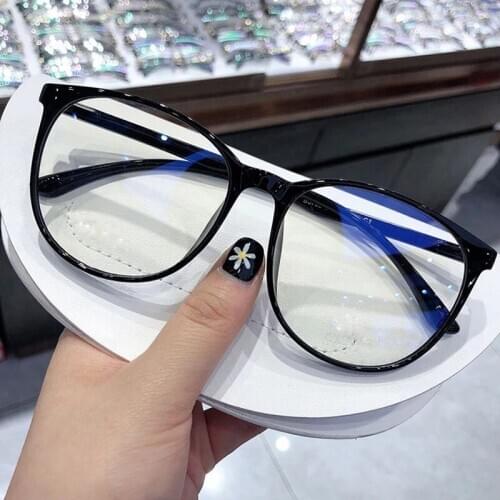 Anti Blue Light Glasses Round Computer Glasses Blocking Filter Men Women Super Light Frame Eyeglasses Pink Clear Spectacles