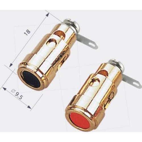 Wholesale 200pcs/lot Speaker Audio AMP Terminal Binding Post Spring Loaded Type gold plated NCT011