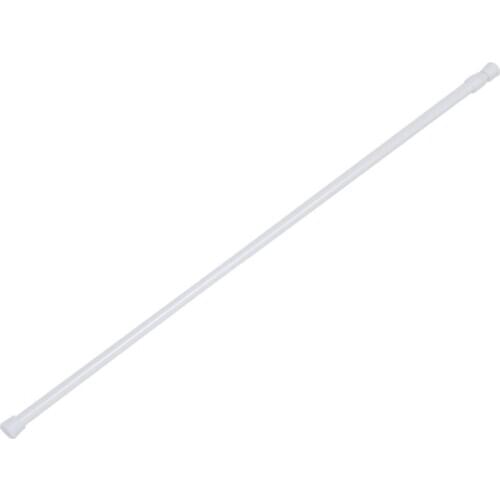 Spring Loaded Extendable Telescopic Net Voile Tension Curtain Rail Pole Rod Rods White 70-120cm