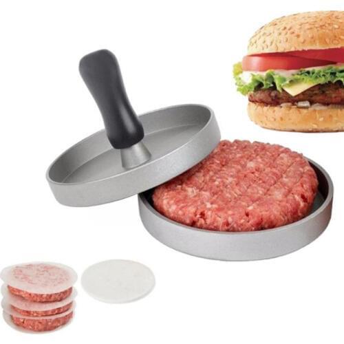 Round Shape Hamburger Press Aluminum Alloy Hamburger Meat Beef Grill Burger Press Kitchen Food Mold