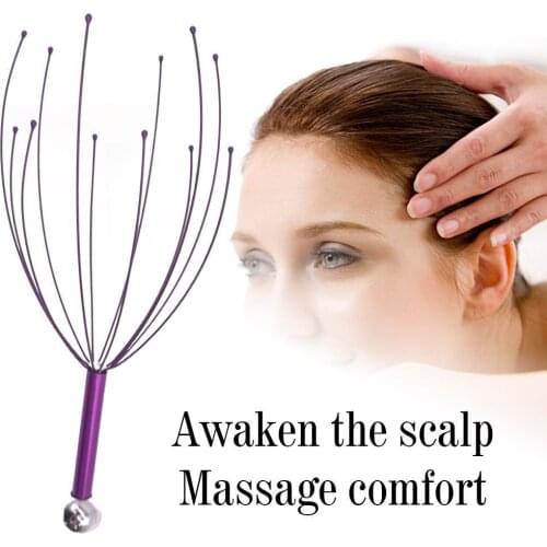 Head Relax Massager Healing Neck Claw Octopus Scalp Relax Spa Headache Stimulate Blood Circulate Massage Anti-stress Pain Relief