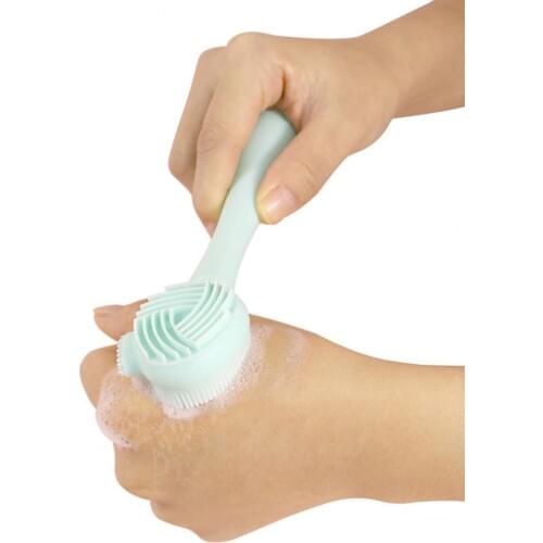 Face Cleansing Brush Soft Exquisite Hand Held Facial Brush Deep Cleaning Exfoliator for Beauty Skin Care Cleanser Tool