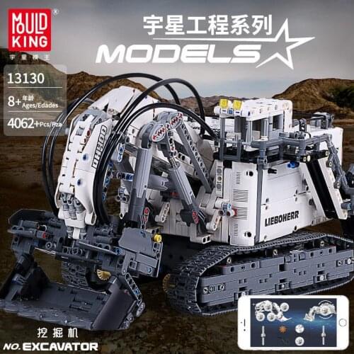 Mould king Remote Control Excavator Toy Building Blocks Tech Engineering Crane Truck Brick kids Toys Boy Christmas Gift