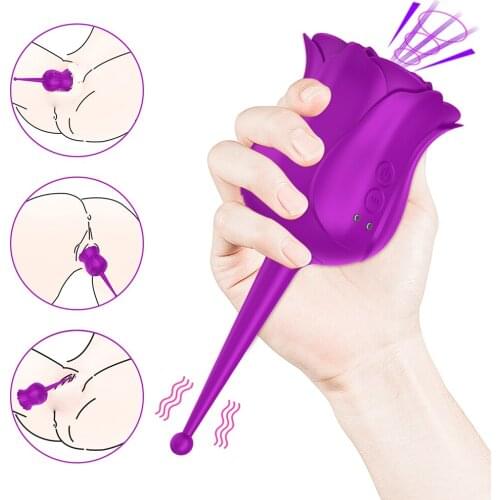 Vagina Sucking Vibrator Clit Nipple Sucker Sex Toys for Women Oral Licking G-spot Massage Rose Flower Clitoris Stimulation