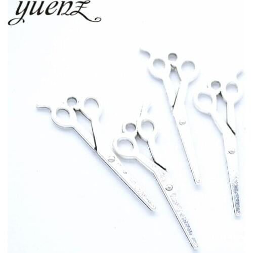 YuenZ 20pcs Antique Silver Plated scissors Charms Pendant:DIY for bracelet necklace 30*10mm J441